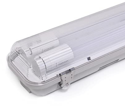 Noxion Réglette LED Étanche Boîtier Vide Poseidon V2.0 incl. 2x Noxion Tube LED T8 Standard Output 19W 2x2300lm - 830 Blanc Chaud | 150cm