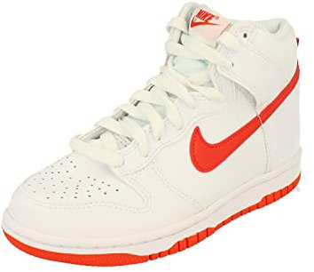 NIKE Dunk Hi Retro - Zapatillas de Baloncesto para Mujer, Blanco Rojo Blanco 111, 40 EU
