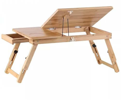 ZXDRYBHD Tavolo da Disegno Pieghevole, Cavalletto Pittura Portatile, Scrivania Ergonomica, per Studio, Dormitorio, Camera da Letto(Size:Small)