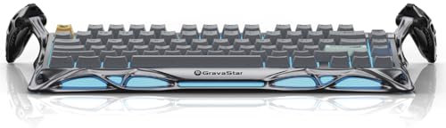 GravaStar Mercury K1 Pro Teclado mecánico Gaming 75 % Compacto, Teclado inalámbrico Bluetooth con retroiluminación RGB, Hot-Swap, interruptores lineales (Gris Plateado)