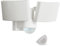 Oktaplex Cali Dos LED Strahler mit Bewegungsmelder Außen 3000K Warmweiß 40W IP65 Außenlampe weiß Wandleuchte mit geschaltetem Ausgang