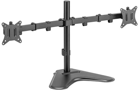 VoltShine Soporte sobremesa - Soporte para 2 monitores de 13 a 32, Ajustable, con Sistema de gestión de Cables, fácil instalación y Robusto diseño