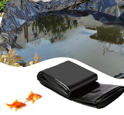 Gguwug bache pour Bassin 6X8m bache etang Bassin Peaux de Bassin en Haute densité, résistant au Soleil et Durable, Facile à Utiliser et à Nettoyer, pour Les étangs à Bâche D'étang