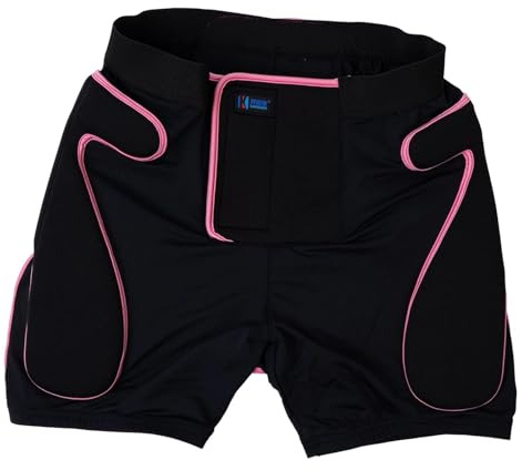 Sharplace Pantalones Cortos Protectores Acolchados con Protección para La Cadera, Resistentes a Los Impactos, Cómodos, Equipo de Protección, Ropa Deportiva para, M