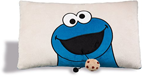 NICI Sesamstraße Kissen Krümelmonster Rechteckig, Blau, 43 x 25 cm