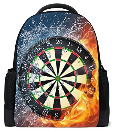 LIANCHENYI Darts On Fire Water Custom Casual Rucksack Schultasche Reiserucksack Daypack