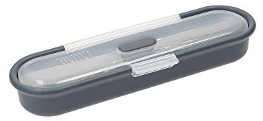 BUILT Travel Set di Posate con Custodia, Include Cucchiaio, Coltello e Forchetta, in Acciaio Inossidabile 18/8, 20 cm x 6 cm x 3 cm