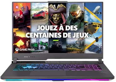 ASUS ROG Strix G17 G713PI-HX120W 17.3 Pouces FHD 144Hz PC Portable (AMD Ryzen™ 9 7940HX Mobile Processeur, RTX 4070 TGP 140W, 32GB DDR5 RAM, 1TO PCIe 4.0 NVMe SSD, Windows 11 Home) – Clavier AZERTY.