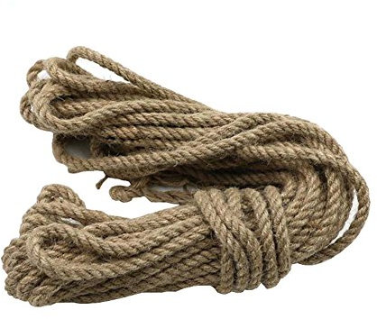Corda for bondage, corda da giardino, corda di iuta classica fatta a mano, corda decorativa durevole intrecciata a mano