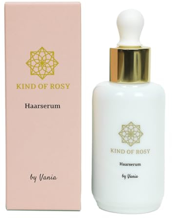KIND OF ROSY Haarserum für Fülle & Wachstum - Vegan & 100% natürlich, Klinisch Erprobter Wirkstoff mit Koffein, 50 ml - Stimuliert Haarwachstum, Reduziert Haarausfall, Dermatologisch Getestet