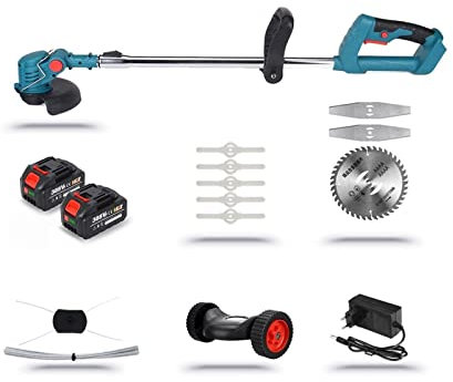 Cortadora de césped, cortacésped, cortasetos Recortadora de césped eléctrica de 1800 W, cortacésped inalámbrico, recortadora de setos, podadora manual ajustable for jardín para el cuidado del jardín y