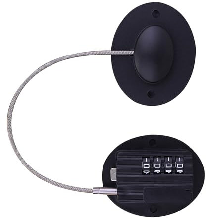 GmwyCzV Babysicherer Kühlschrank Schloss Kombination, Kühlschrankschloss mit Digitalem Passwort, Ohne Bohren Selbstklebend Kinder Schrankschloss, für Kühlschränke, Weinkühler, Fenster (Schwarz)