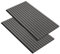 FIVMEN 2 Stück Akustikpaneele 120x60 cm Wandpaneele Holz Holzpaneele Wand Schallschutz mit Holzoptik Furnier Acoustic Panel Wandverkleidung Schallschutzplatten Lamellenwand, Schwarz