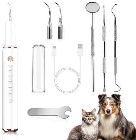 Boyuan Detartreur Dentaire Ultrason, 5 Modes De Nettoyage Anti-tartre Nettoyage Des Dents De Chien, Kits Dentaires Des Dents Contre Le Tartre, La Mauvaise Haleine Et La Gingivite Pour Chien/chat