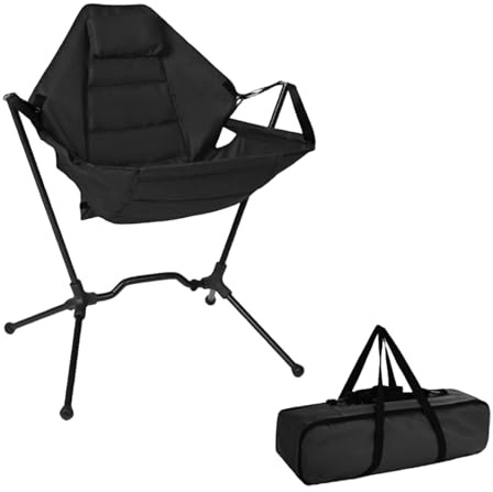 Silla de Exterior | Taburete oscilante de Soporte ergonómico Resistente | Silla portátil para Exteriores, para Picnic, salón, Patio, césped, Fiesta, Playa, Patio Trasero