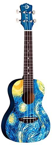 Luna, 4-String Uke Starry Night Ukulele-Concert with Gigbag STR C,UKE STR C,2