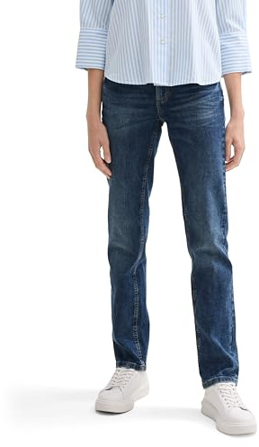 TOM TAILOR 202212 Alexa Straight, Jeans Donna, 10281 - Mid Stone Wash Denim, 29W / 30L
