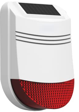 Safe2Home® Solar Funk Außensirene / Außenalarm für Funk Alarmanlage Safe2Home Serie SP110 / SP210 / Basic - GSM Alarmsytem - mit Repeater Funktion