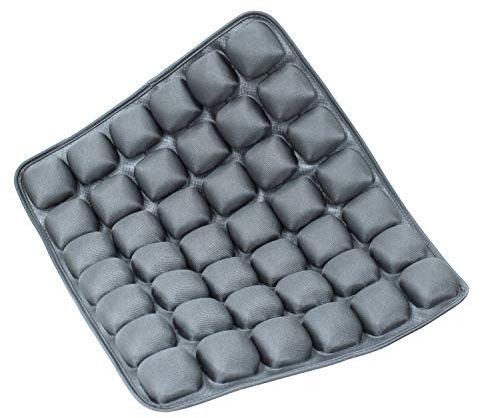 Meiyijia Cuscino da Seduta Ortopedico, Cuscino Anti-decubito del Letto d'Aria,Osso Sacro e Sciatica – per Ufficio, casa, Auto, Sedia a rotelle,Grigio (Gonfiabile/Iniezione d'Acqua)