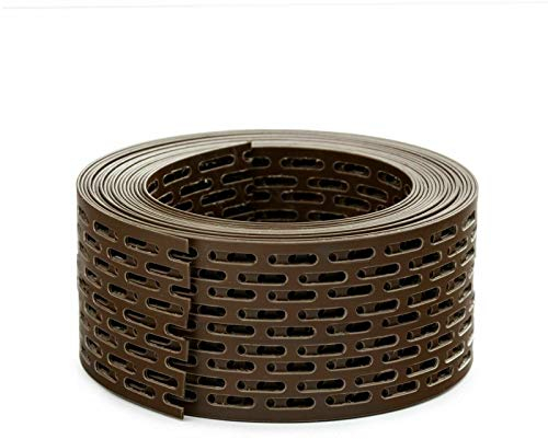 DQ-PP Barrière de jardin - 50 mm - Rouleau de 10 x 5 m - Marron - En polypropylène - Protection contre les oiseaux