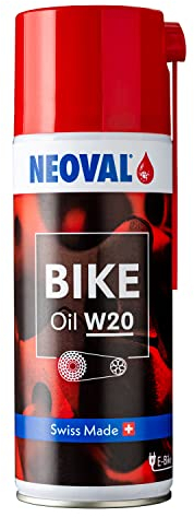 NEOVAL BIKE-OIL W20 (400ml) Fahrrad Öl Spray • Schmieröl für Federgabel, Kette, Schaltung • Multifunktionsöl Spray, Kettenöl & Gabelöl