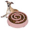 Relaxdays Anti Schling Napf, Futternapf für Hunde, Tiernapf 600 ml, langsames Fressen, Hundenapf spülmaschinenfest, rosa, 5 x 21 x 21 cm