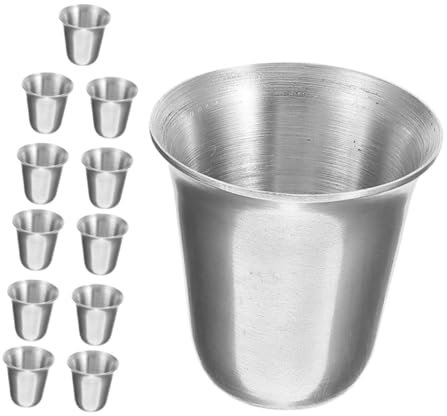 Warmhm 12pezzi Tazze Inossidabile Stackable Per Cerimonie Religiose Vasi Bere Per Design Religiosi