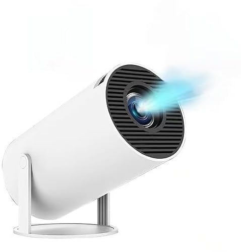 Y5S Arcade Vision Proyector con 2 Mandos Inalámbricos, Mini Retro Videoconsola Proyector con 10000+ Juegos, 4k Smart Portátil Auto Keystone Correction Movie Projector with 4000 Apps, Gamepad