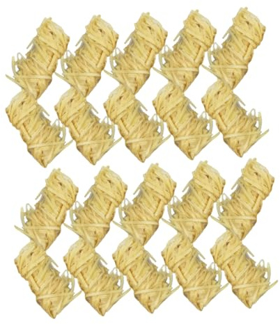 SHINEOFI 50 Piezas Unidades Madera Natural Fuego Duraderos para Barbacoas Camping y Chimeneas Accesorios Confiables para Encendido Fácil y Rápido