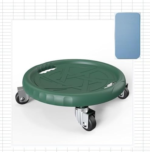 Disque de rouleau abdominal silencieux pour renforcer les muscles abdominaux, design sûr et stable pour une performance optimale (vert foncé 1)