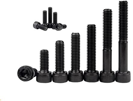 Tornillo hexagonal con cabeza de copa hexagonal M2 M2.5 M3 M4 M5 M6 M8 M10 Tamaño 12.9 Grado Acero al carbono Tornillo Allen Din 912-M8 2 piezas, 100 mm Media rosca