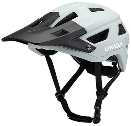 LIXADA MIPS Casque de vélo pour Hommes et Femmes Casque de Montagne Casque de vélo de Route 55-61 cm Cadran réglable Visière Amovible Ventilation 14 aérations Casque de Cyclisme