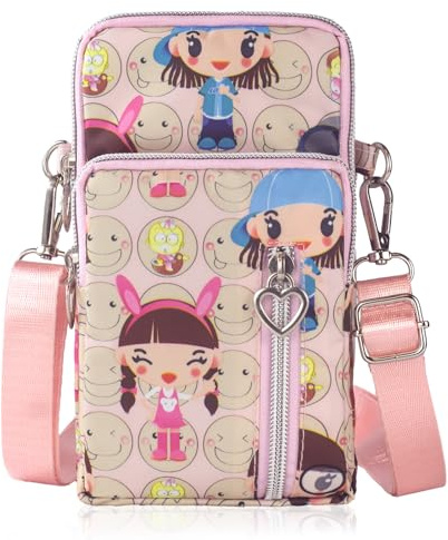 DuoLmi Crossbody Bags for Women, Waterproof Phone Pouch Wrist Bag Phone Purse Handbag Over Shoulder Bags for Women Girls Men with Adjustable shoulder strap for Phone Less 6.8 Inch