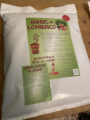 VERMICOMPOST da letame - Humus di Lombrico - GREZZO - sacchetto kg 2.5