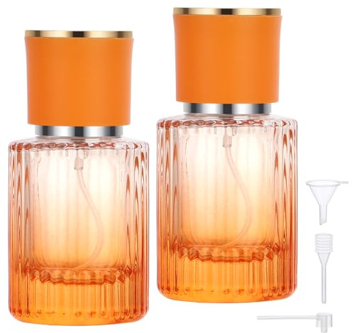 Segbeauty Atomizzatore Profumo, 2 Pezzi 30ml Portaprofumo da Viaggio Ricaricabile, Boccette Profumi Vuoti, Vaporizzatore Profumo Vetro, Spruzzatore Profumo per Regalo