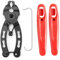 Tokaneit Kettenschloss Zange, Zange Kette Werkzeuge, Kettenglied Werkzeug, Splitter für Fahrradkette mit 1 Reifenheber, Rennrad-Mountainbike-Fahrradketten-Reparaturwerkzeuge und mehr