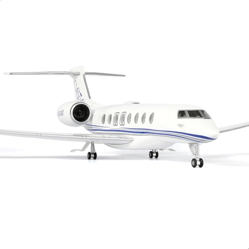QIYUMOKE 1/67 skala G650 privatjet flygmodellssats (45 cm) Stort flygmodell av harts med stativ för samlare och flygentusiaster, Kreativt present för män