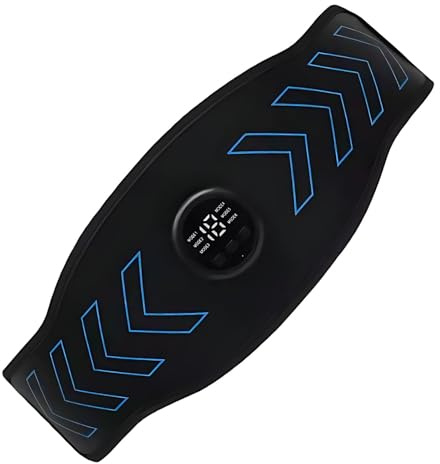 Abdominal Muscle Toner, Ems Ab Stimulator Belt, 6 Modes 18 Intensity, Rechargeable, 150 Mah, For Home Office Workout