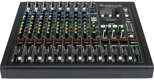 Mackie Onyx Series, 12-Channel Premium Analog Mixer with Multi-Track USB