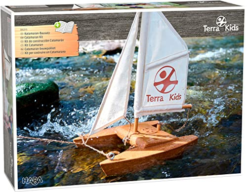 HABA 306315 - Terra Kids Katamaran-Bausatz, Bastel- und Hobbyset