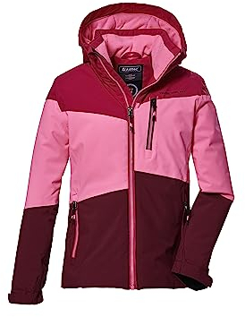 killtec Mädchen Funktionsjacke mit Kapuze und Schneefang/Outdoorjacke ist wasserdicht KOW 170 GRLS JCKT, pink, 164, 40927-000