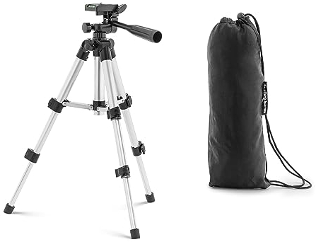 Steinberg Systems SBS-TRIPOD-104 Stativ 239-490 mm Gewinde 1/4 Tripod Universalstativ, Fotokamera, Videokamera, Kreuzlinienlaser, Handy Stativ
