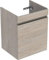 Geberit Renova Plan Unterschrank für Waschtisch, mit 1 Schublade, 48,4x60,6x40,7cm, 501904, Farbe: Nussbaum hickory hell/Folie strukturiert
