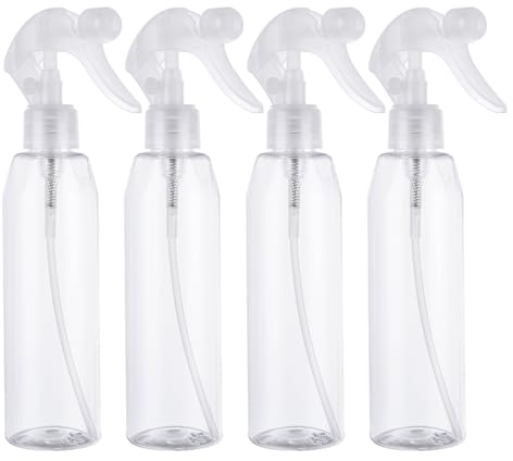 ASelected 4Pcs Water Spray Bottles 200 Ml Spray Bottle Plastic Sprayers For Gardening Cleaning Air Freshening Hair Sprayer