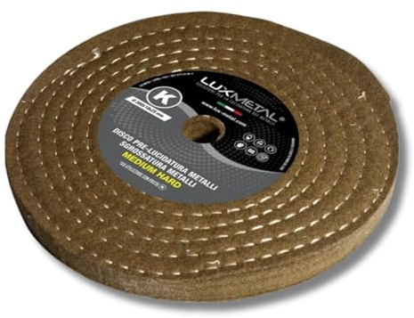 Lux Metal Disco de pulido medio duro 300 mm de lana Fieltro discos pulido espejo metal aluminio acero inoxidable rueda pulido latón cobre hierro madera mármol