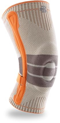 BAUERFEIND Kniebandage zum Wandern „Outdoor Knee Support“, 1 Unisex Wanderbandage zur Wanderausrüstung, Rechts & Links tragbar, Individuell einstellbarer Strap, Merino Wolle