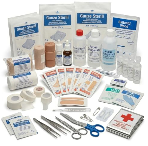 Lemag Reintegro Cassetta Primo Soccorso Gruppo C – Ricarica Conforme D.Lgs. 81/2008 D.M. 388/2003 – Kit Reintegro Pronto Soccorso Aziende fino a 3 Lavoratori – per Art. 23.301.01 | Made in Italy