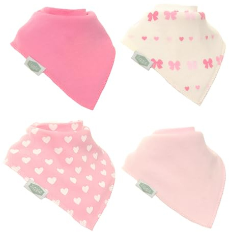 Ziggle Bandana Dribble Bibs - Cotton Front Baby Bibs Newborn to 24 Months | Newborn Gifts - Baby Bibs For Comfortable Kids