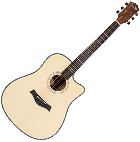 Rocktile WSD-100C NT Chitarra Western - Forma Corpo: Dreadnought con Cutaway - Tavola: Abete - Fondo e Fasce: Mogano - Manico: Okoume - Finitura a poro aperto naturale