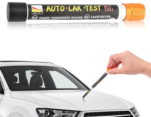 Paint Thickness Gauge, Car Body Damage Detector Pen Thickness Tester Meter Gauge, Crash-Test Check & Car Paint Inspection, Fit to Shopping for Used Car(size:1pc)